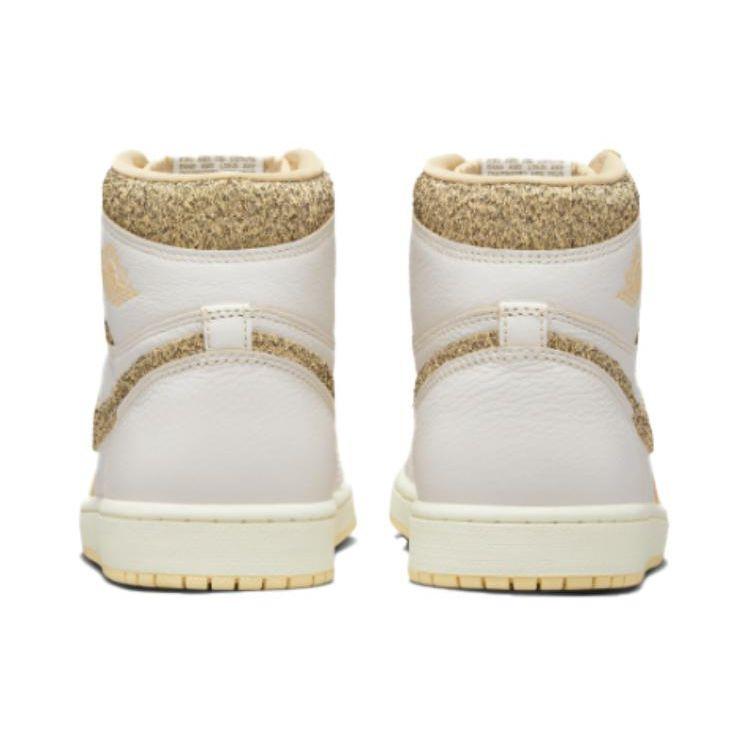 Air Jordan 1 Retro High OG Craft Vibrations of Naija Men Sneakers White Sail Pale-Vanilla FD8631-100