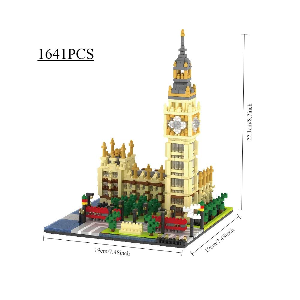 Yz Mini Blocks Architecture Pisa World Landmark Building Bricks Louvre Lovely Toys Eiffel Tower Model Castle For Children Gifts
