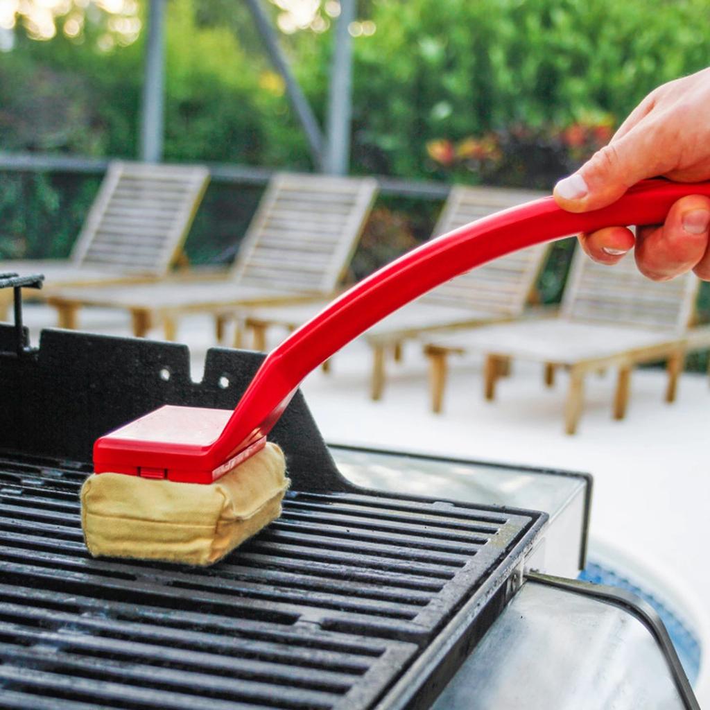 Buy Barbecue Cleaning Brush Replaceable Cleaning Head Bristle Free BBQ