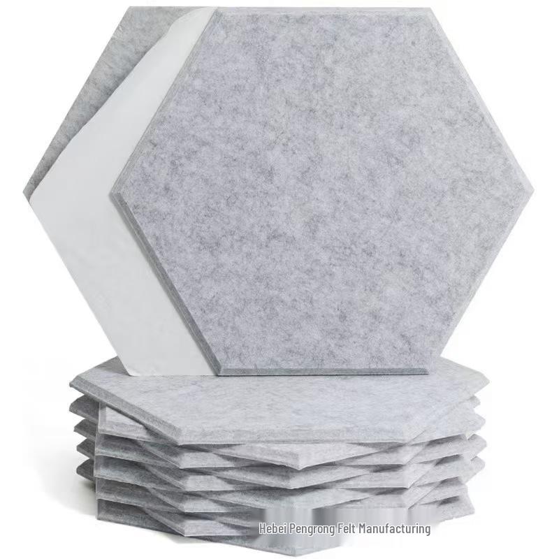 Hexagonal Polyester Fiber Sound-Absorbing Panel for Indoor Wall Soundproofing in Music Rooms and Studios