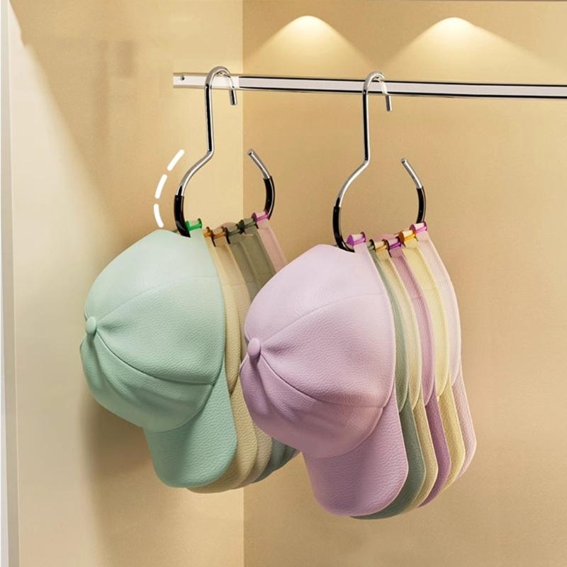 Multipurpose Metal Scarf and Belt Hangers for Wardrobe Nonslip Design for Efficient Organization of Accessories