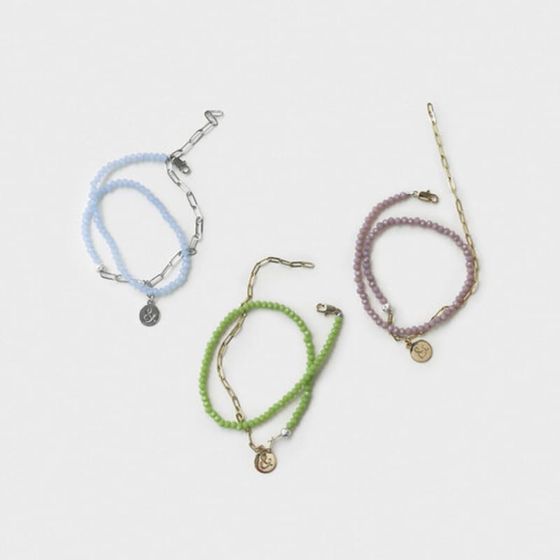 Kleinkram halbe Farbe Armband & Halskette (3 Farben)