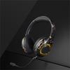 Wireless Gaming Headsets with Noise Cancelling Bluetooth-compatible Over Ear Headphones with Detachable Boom Microphone