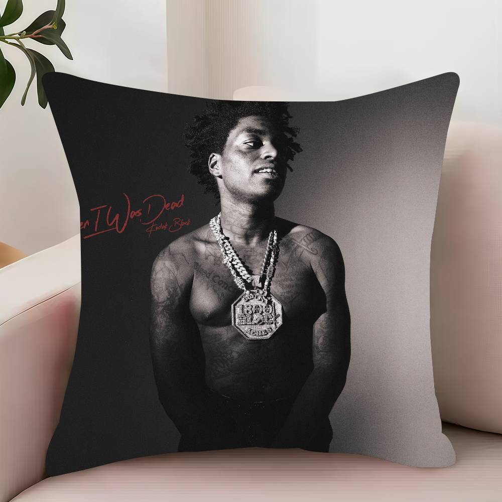 

K-Kodak Black Just Getting Started Pillow Case Decor Protective Covers Comfortable soft for Sofa Living Room Home office 12x12Inch