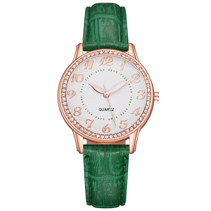 WomenWatches Diamond Luminous Watch Women's Belt Women's Watch Quartz Watch Diamond Jewelry Luminous Diamond