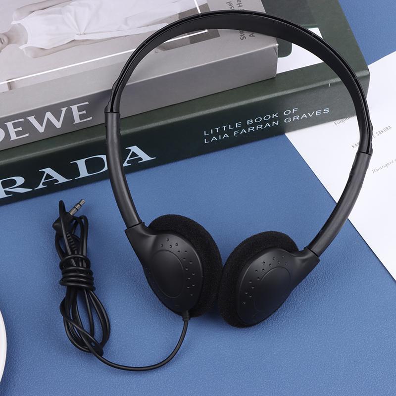 3.5mm Universal Wired Computer Headphone No Microphone Gaming Headset Noise Canceling Sports MP3 Earphone Wired Stereo Headset