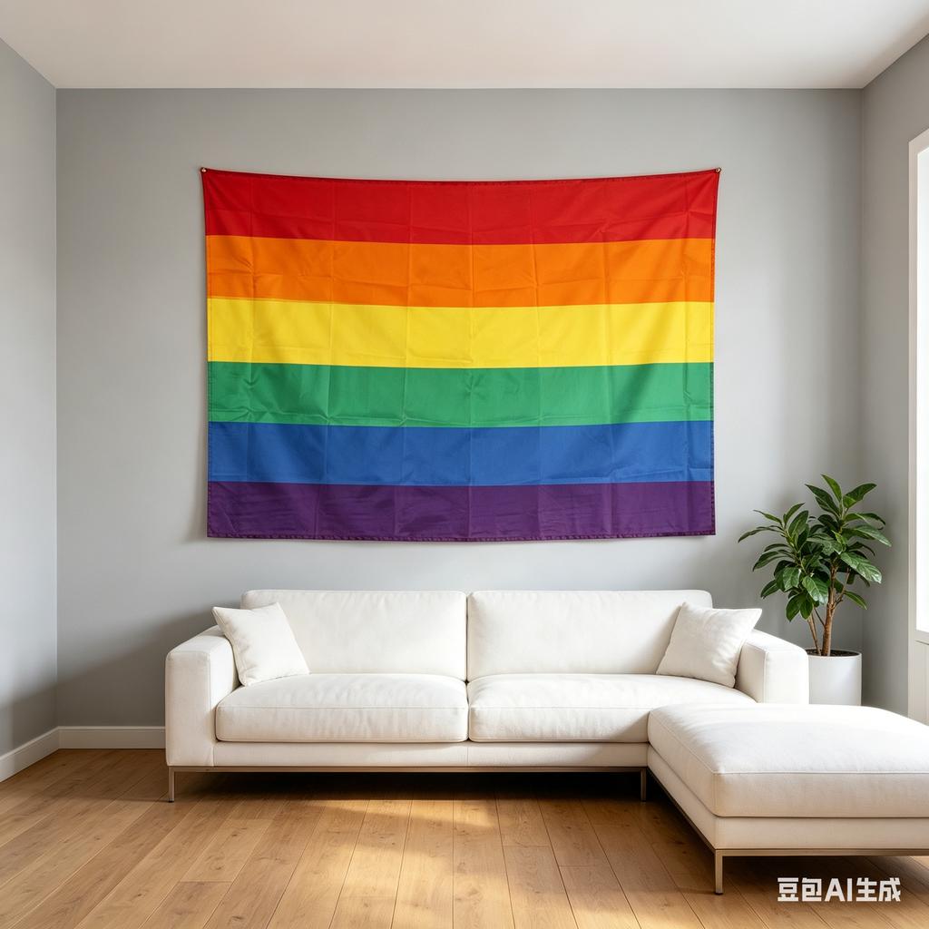 Regenbogen Pride Flag Wandteppich, LGBTQ Wandbehang für Schlafzimmer Wohnzimmer Studentenwohnheim Dekor