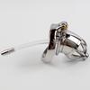 304 Stainless Steel Male Chastity Belt Cock Cage Device with Urethral Sounds Catheter Lock Penis Ring Sex Toys for Men Couples