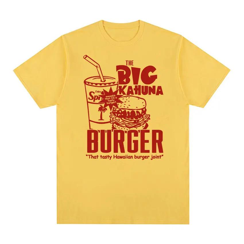 Pulp Fiction 2 Directed T Shirt The Big Kahuna Burger Print T-shirt Men Women Retro Casual Tshirt