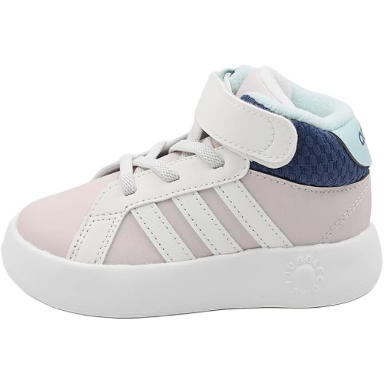 

Adidas Grand Court Удобные Прочные Теплые Высокие Кроссовки для Ходьбы Детская Обувь Розовый JR2582 26