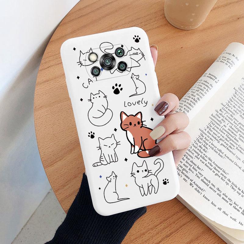 For Poco X3 Pro PocoX3 NFC Cover Cute Flower Phone Case For Xiaomi Poco X3 X 3 Fashion Dinosaur Silicone Bumper Soft TPU Coque