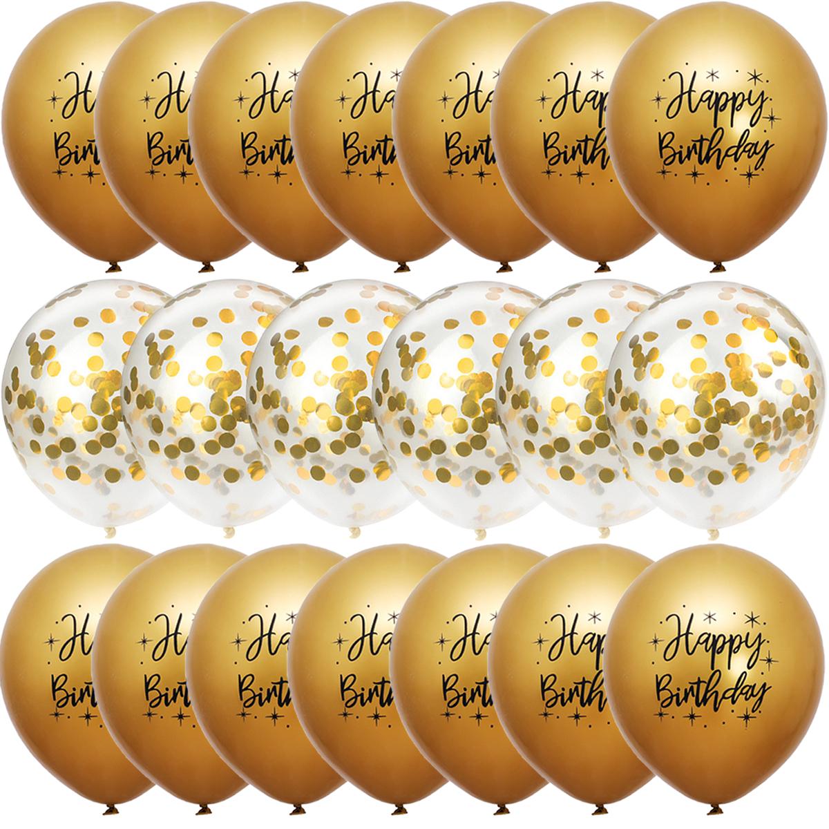 

12 дюймов 30 шт хромированные металлические конфетти латексные шары день рождения печатный узор шары гелиевые металлические шары украшения для вечеринок
