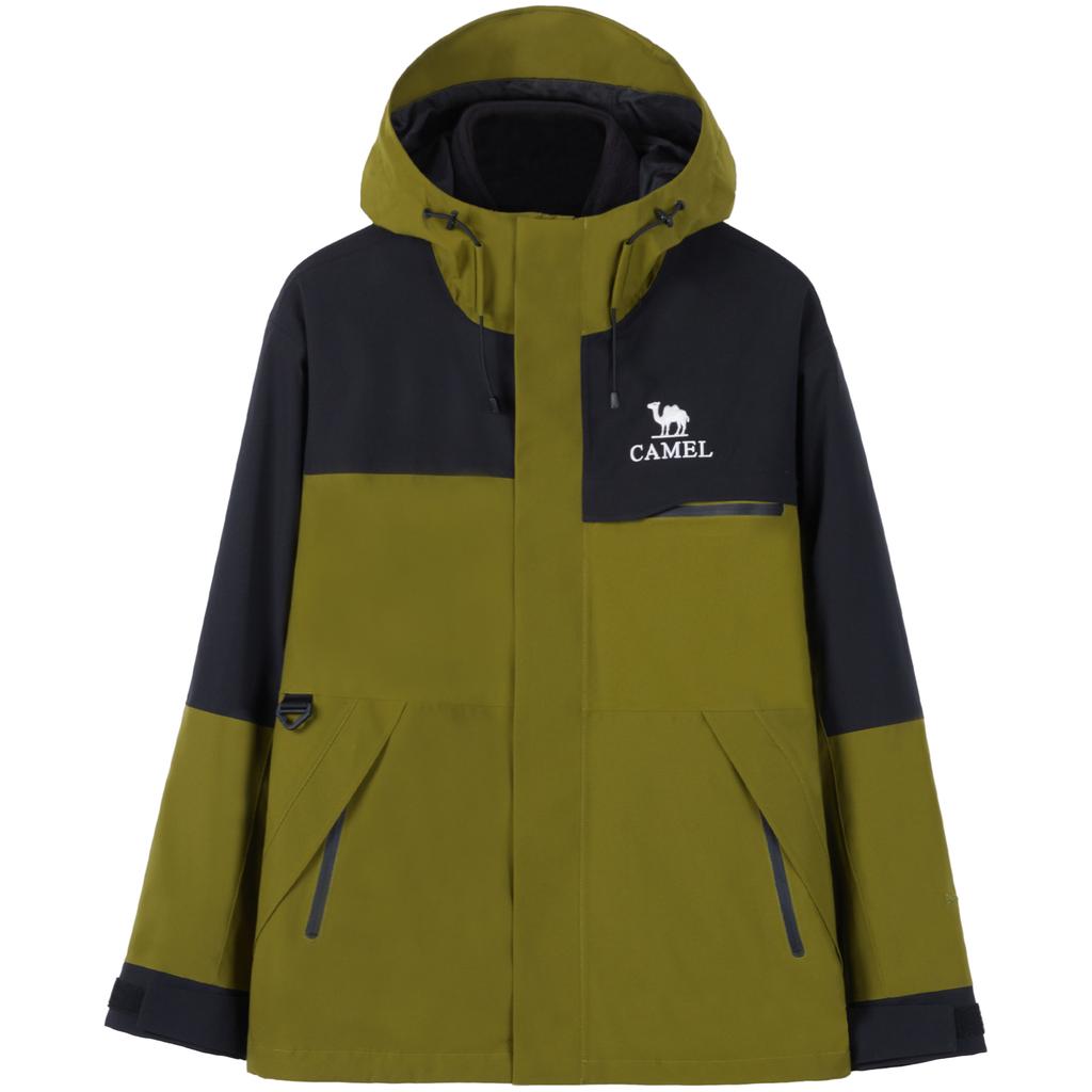 CAMEL All weather Abrasion Resistant Water Repellent Windproof Thermal Windbreaker Jacket Unisex W34CATG603
