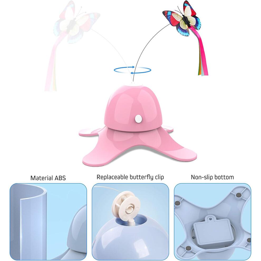 Interactive Cat Toy for Physical Exercise, Smart Sensor Motion-Activated ABS Material Pet Entertainment Device, Ideal for Indoor Cats and Kittens (Hig