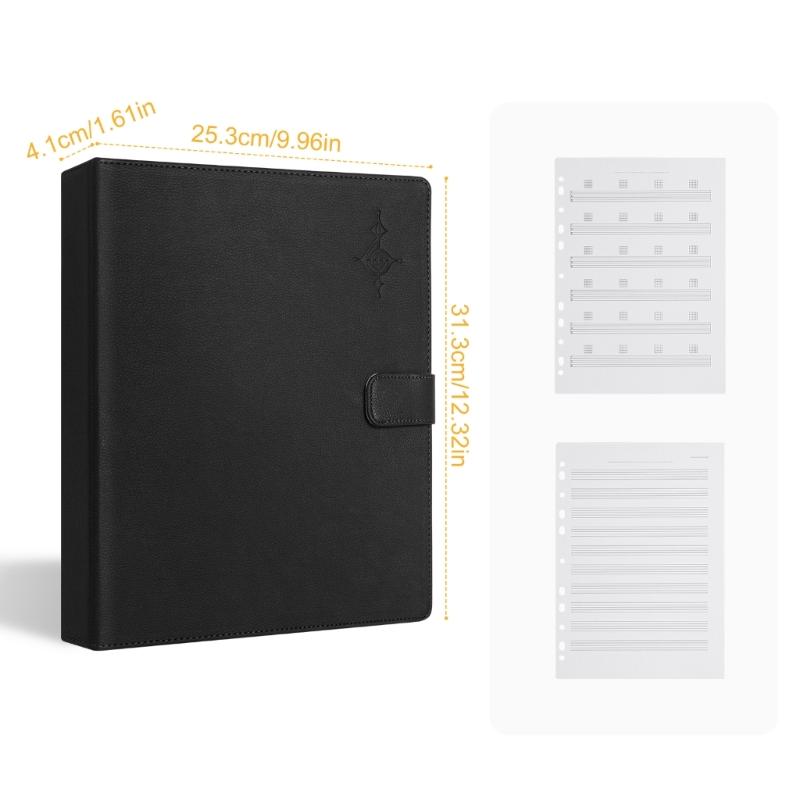 Detachable Notebook Binders Music Organizer Sheet Music Storage Pocket Sheet Music Folder Sheet Music Binders Organizer