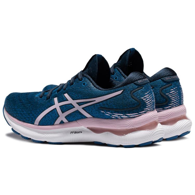 Nye Asics Gel Nimbus 24 Wide 'French Blue Barely Rose' Dame 1012B199-400