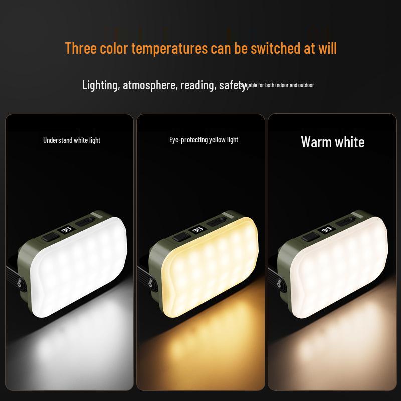 Cross-border Custom LED Camping Light: Long Battery Life, Multifunctional, Magnetic, and Perfect for Outdoor Atmosphere and Emergency Use.