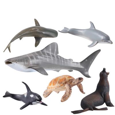 Mořští živočichové Žralok Želva Figurky Oceán Mořské Akvárium Miniaturní Vzdělávací Hračky