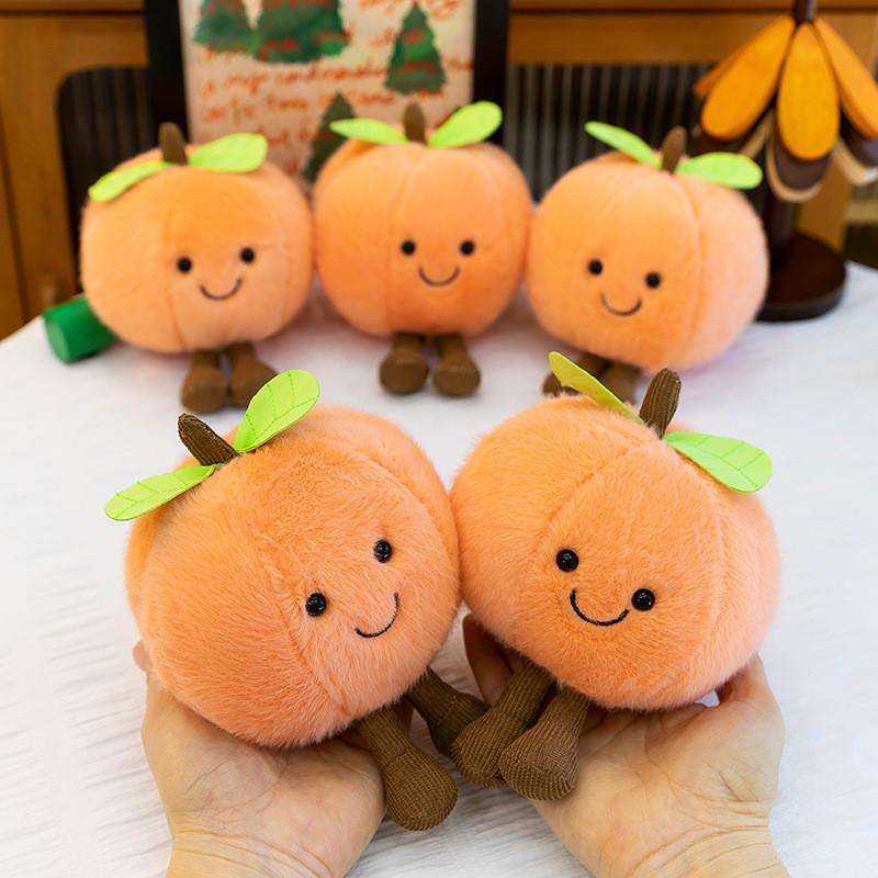 Peach Plush Toy Soft Stuffed Animal Kids Cartoon Character Gift For Children