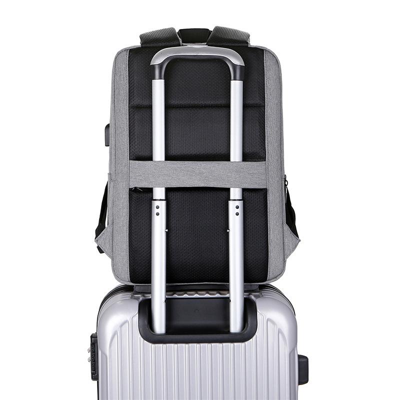Multi-layer Business Laptop Bag USB Charging Backpack Men's Trendy Hot-selling Simple School Bag