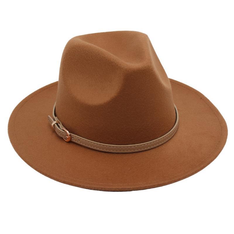 British Top Hat Punk Jazz Hat Men'S And Women'S Stage Felt Hat Performance Woolen Hat Fedora Hat Elegant Gambler Hat