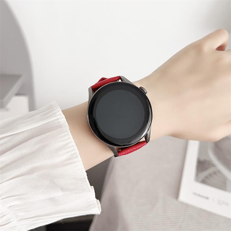 Curele de ceas din piele 20mm 22mm pentru Huawei Watch 4/3/GT3/2 Pro Amazfit GTR 4/GTS 4 47MM 42MM Samsung Galaxy Watch 3 4/5/6 Curea de ceas
