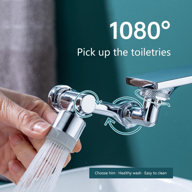 Universals Splash Filter Faucet 1080° Rotating Faucet Aerator Swivels Faucet Extender Aerator Faucets Bubblers Enduring