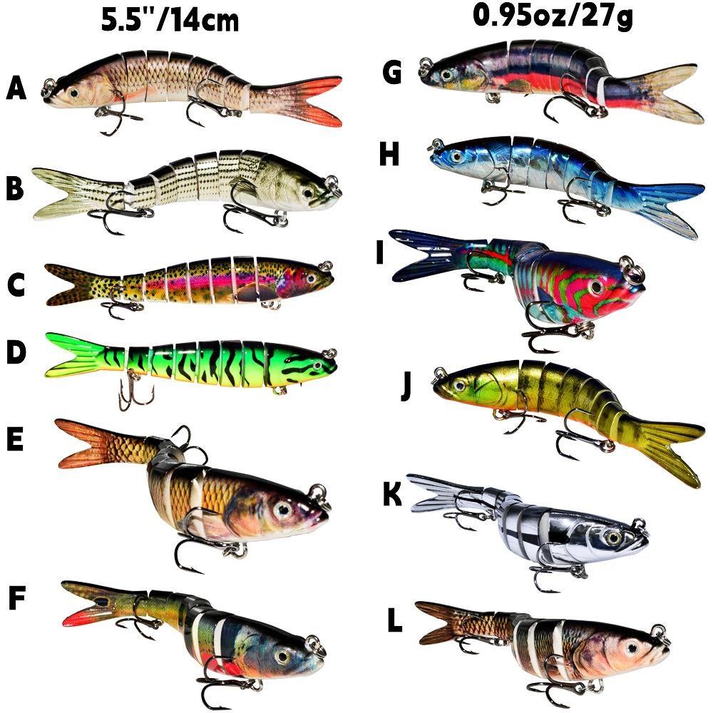 Balıkçılık Lures Swimbait Crankbait Yem Bas Alabalık Crappie Muskie Yayın Balığı Olta Gerçekçi Balık
