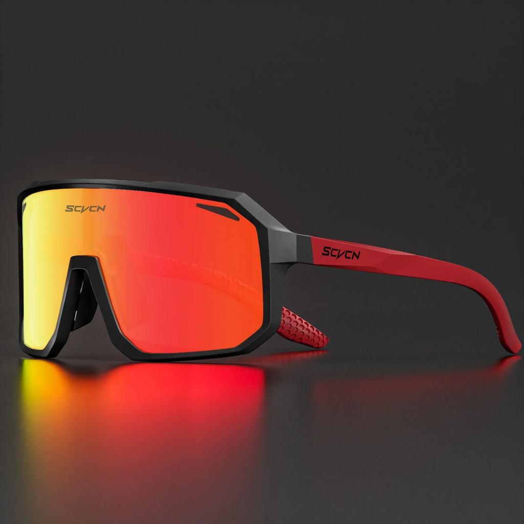 SCVCN Fashion HD Sunglasses Men Women Luxury Glasses Outdoor Sports Runing Drving Shades Racing UV400 MTB Bike Cycling Eyewear