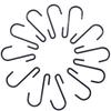 24 Pack 3 inch Heavy Duty S Hooks Pan Pot Holder Rack Hooks Hanging Hangers S Shaped Hooks for Kitchenware Pots Utensils Clothes Bags Towels Plants