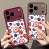 Cute Strawberry Fruit Print Shockproof Soft Phone Case For Apple Iphone