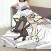 Flannel Throw Blanket Kuro and Toro Warm Plush Blankets Soft Bedspread for Bed Living room Home Picnic Sofa