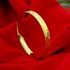 Women's Hand Bracelet Dubai Gold Color 8mm Sparkling Cuff Bangles Wristband Luxury Jewelry Accessories Wholesale