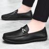 2025 New First-layer Cowhide Large-size Doudou Shoes, Black Soft-soled Dad Men's Trendy Casual Shoes, Comfortable Driving Shoes for Men