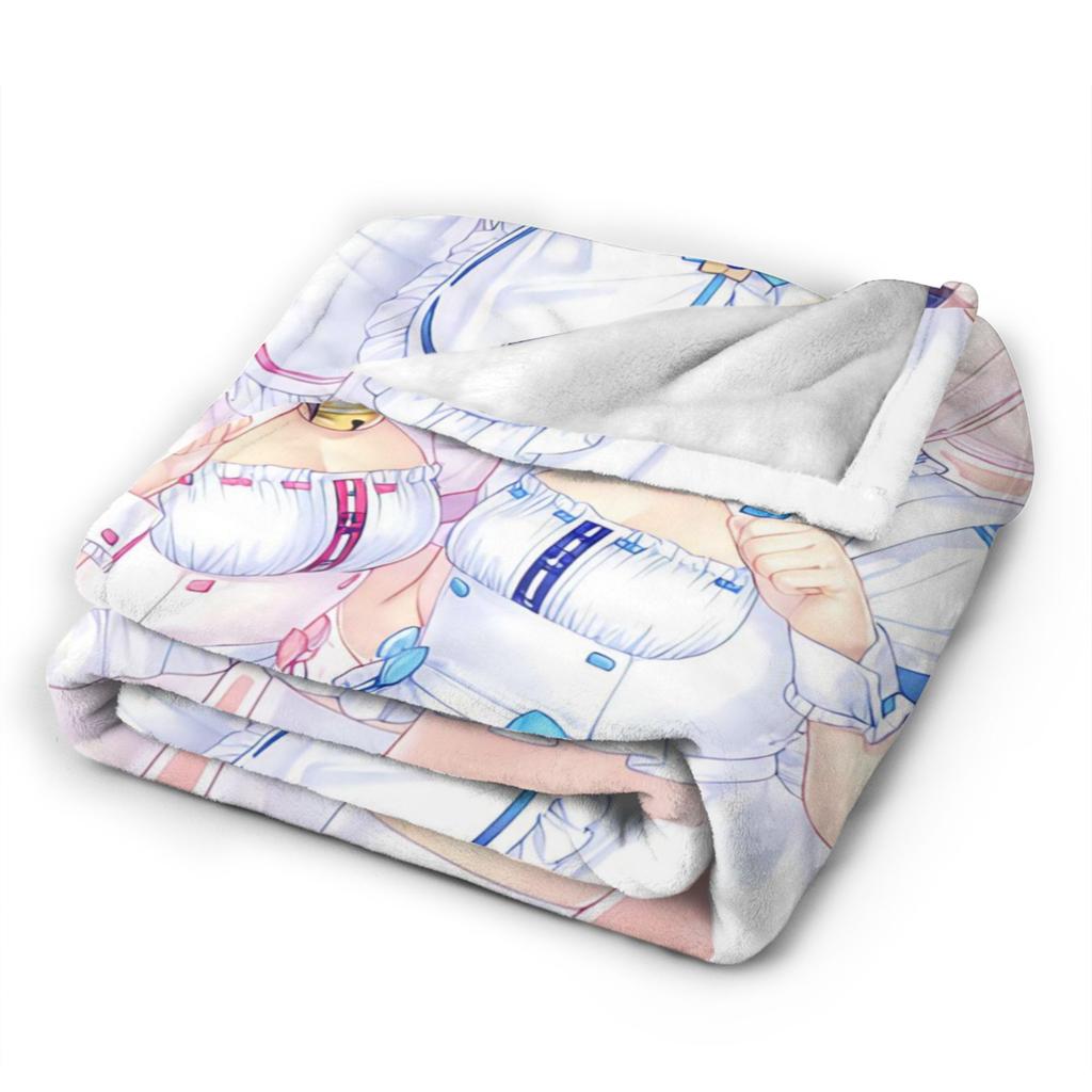 Anime N-Nekopara Stuff Blanket Ultra-Soft Coral Fleece Plush  Throw Blankets Relax Rug Piece