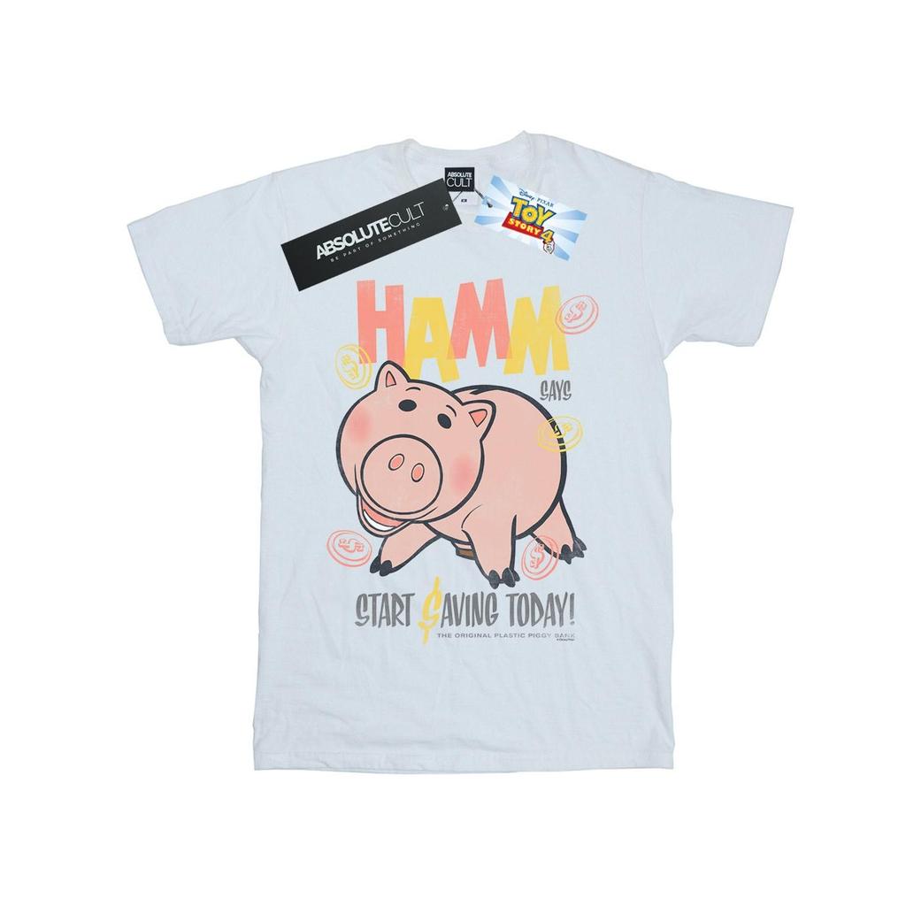 Disney Girls Toy Story 4 Hamm The Piggy Bank Cotton T-Shirt