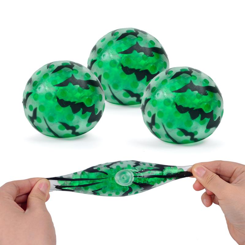 Soft Fruit-Like Watermelon Bead Squishy; Inventive Squeeze Toy for Decompression; Unique Gift Offering.