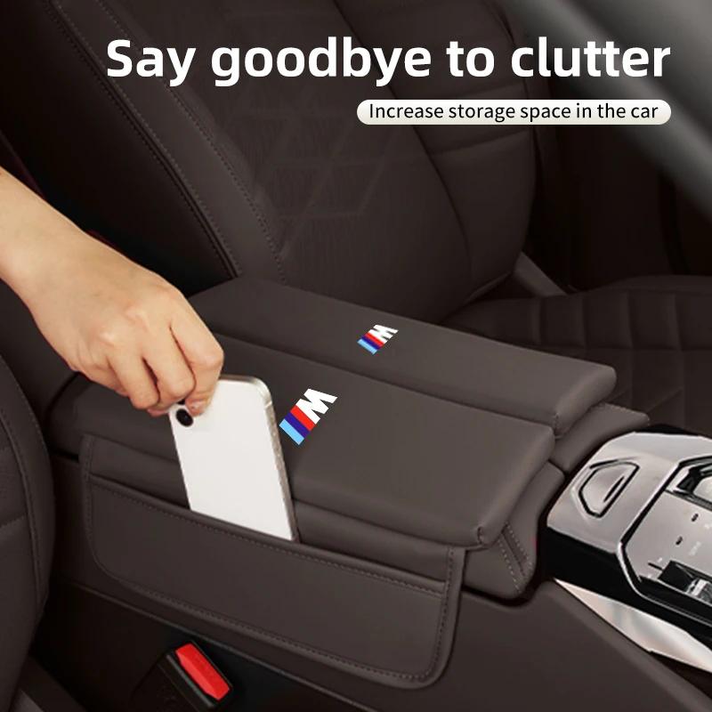 Car Sticker 2025 Hot Leather Car Armrest Central Box Height Pad Cushion Support Pad For BMW X1 X3 X4 X5 X7 G20 G38 F20 F39 F48 E