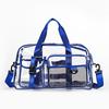 Large Transparent Pvc Travel Gym Bag Large Capacity Waterproof Portable Handbag For Outdoor Beach Sports Daily Storage Carry Use