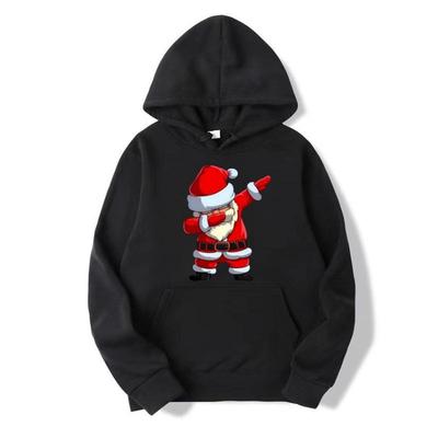 Winter Children's Warm Sweatshirt Cartoon Red Elderly Printed Loose Comfortable Hooded Sweatshirts