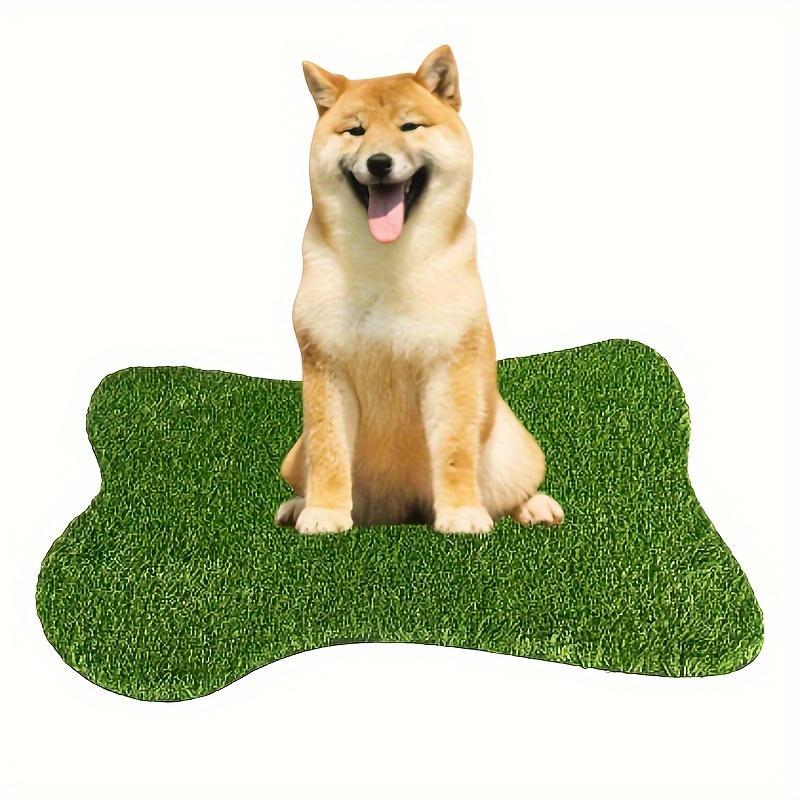 TPR Rubber Bottom Dog Potty Training Mat Easy Clean Anti-odor Indoor Pet Grass Mat Washable Reusable Puppy Diaper Grass Mat