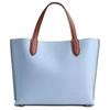 Coach Willow 24 Signature Canvas Leather Tote Bag Women Tote Blue C9092-B4XUK