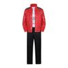 Michael Jackson Bühnenkostüm Set Mit Rotes Pu Leder Für Cosplay Und Auftritt