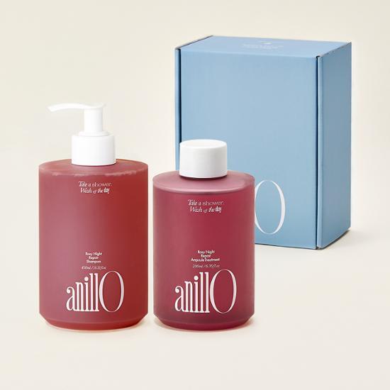 

Набор из 2 предметов для ремонта Anillo Rosy Night (Шампунь + Лечение)