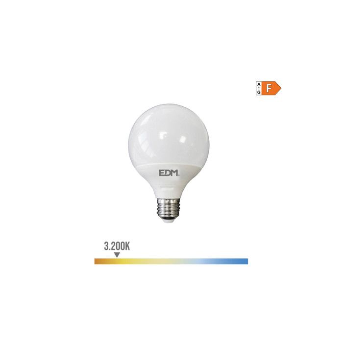 Ampoule Globe LED 125x160mm – E27 – 15W – 1521lm – 3200K – Lumière chaude - 98803
