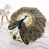 1pc Peacock Feather Mandala Automatic Open/close Folding Umbrella, Compact Portable Travel Umbrella, Perfect Birthday/Christmas, Cute Umbrel