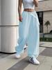 Women's European-Style Loose Wide-Leg Drawstring Sweatpants