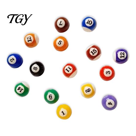 Magnetic Fridge Decoration 15Pcs/Set Mini Billiard Ball Magnet, 3D Pool Memo Strong Decor Note Photo Holder, Decorative Magnet for Whiteboard
