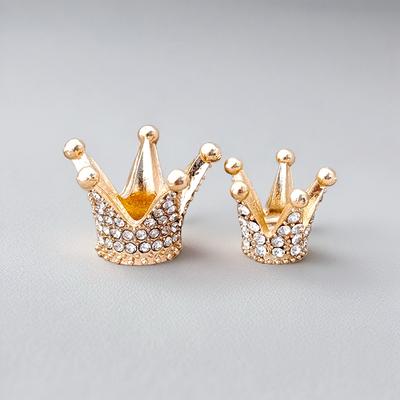 2/3 Piezas Casa de Muñecas Miniatura Oro Mini Corona de Aleación Corona de Princesa Pequeña Tiara Modelo Juguetes Accesorios para Casa de Muñecas