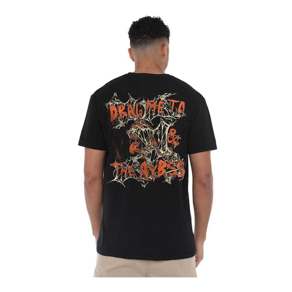 Dungeons & Dragons Unisex Adult Drag Me To The Abyss Back Print T-Shirt